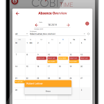 Absence calendar